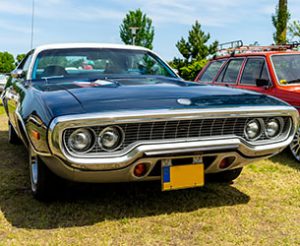 Blue Muscle Car