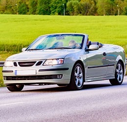Silver Convertible Coupe