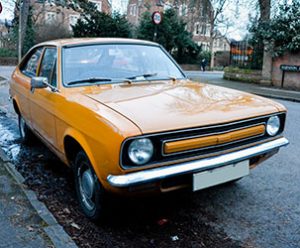 Yellow Hatchback Coupe