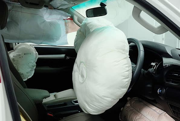 Deployed air bags