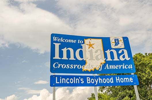 Indiana State Sign