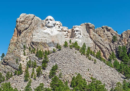 Mount Rushmore in South Dakota